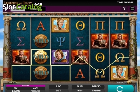 Скрин4. Legends of Troy слот