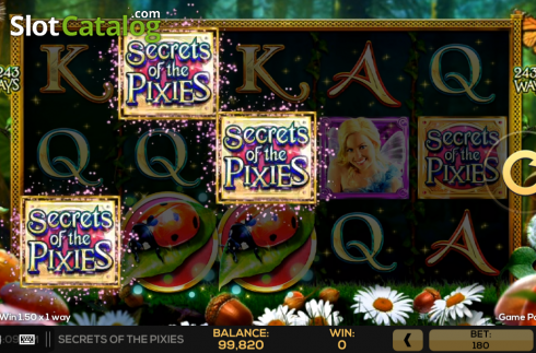 Скрин3. Secrets of the Pixies слот