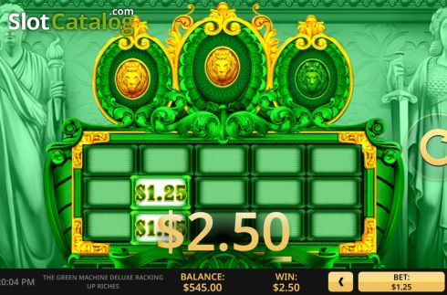 Скрин4. The Green Machine Deluxe Racking Up Riches слот