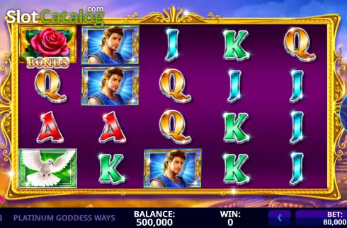 Скрин2. Platinum Goddess Ways слот