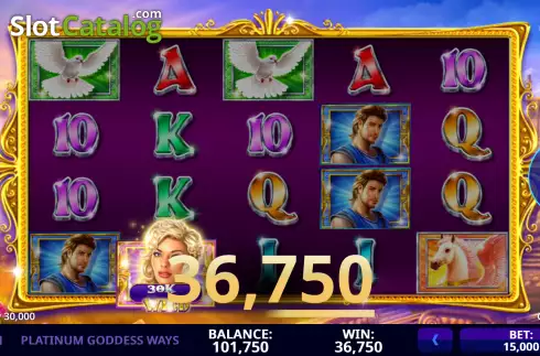 Скрин3. Platinum Goddess Ways слот