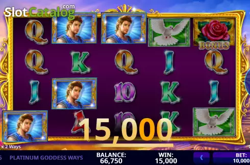Скрин4. Platinum Goddess Ways слот