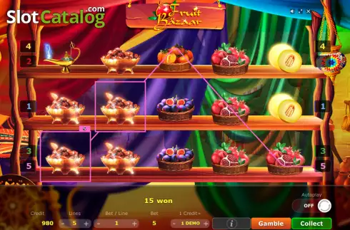 Скрин3. Fruit Bazaar слот