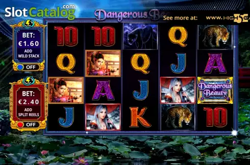 Скрин2. Dangerous Beauty Jackpot слот