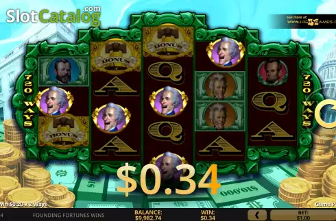 Скрин3. Founding Fortunes Wins слот