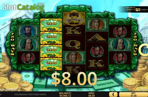 Скрин4. Founding Fortunes Wins слот