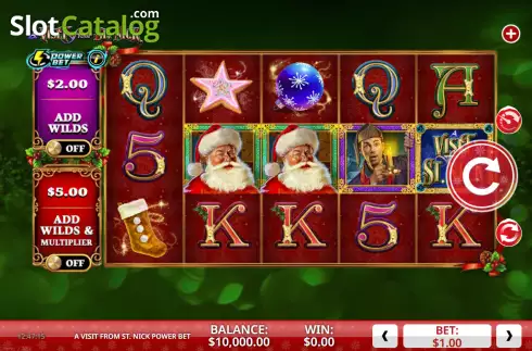Скрин2. A Visit From St. Nick Power Bet слот