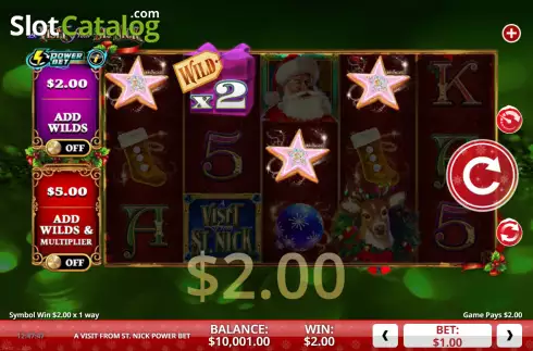 Скрин3. A Visit From St. Nick Power Bet слот