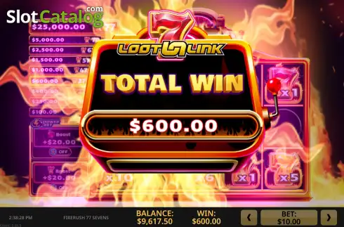 Скрин3. Firerush 77 Sevens слот