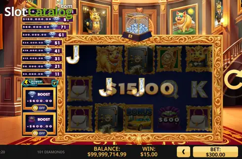 Скрин3. 101 Diamonds слот