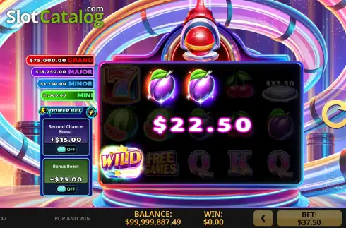 Скрин3. Pop and Win слот