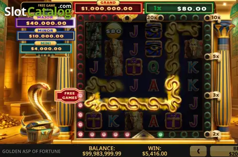 Скрин3. Golden Asp of Fortune слот