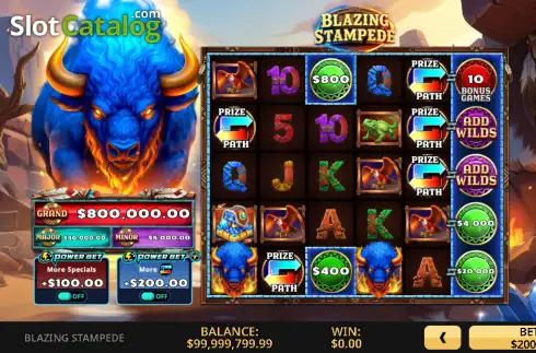 Скрин2. Blazing Stampede слот