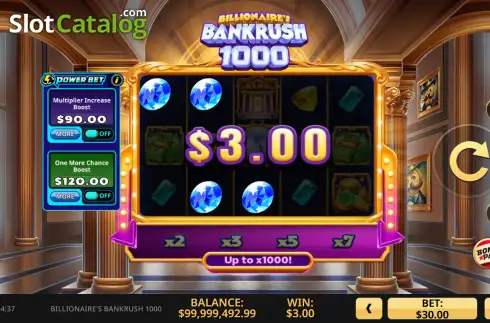 Скрин3. Billionaire's Bankrush 1000 слот