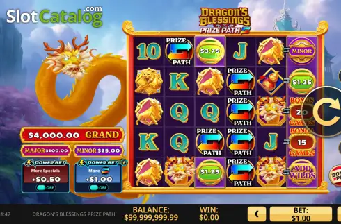 Скрин2. Dragon's Blessings Prize Path слот