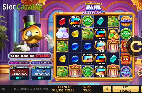 Скрин2. Billionaire's Bank Prize Path слот