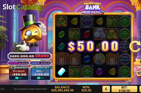 Скрин3. Billionaire's Bank Prize Path слот