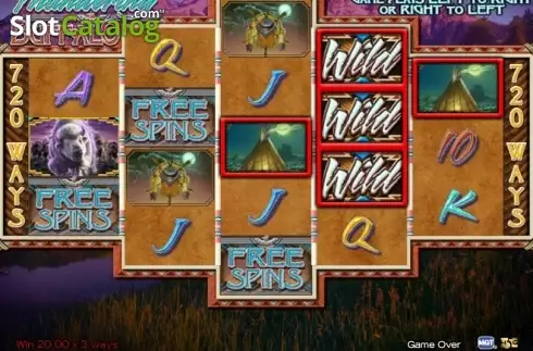 Скрин3. Thundering Buffalo слот