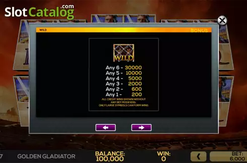 Скрин9. Golden Gladiator слот