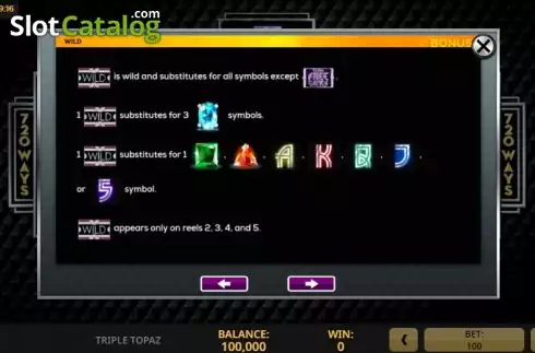 Скрин9. Triple Topaz слот