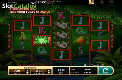 Скрин3. Triple Monkey (High 5 Games) слот