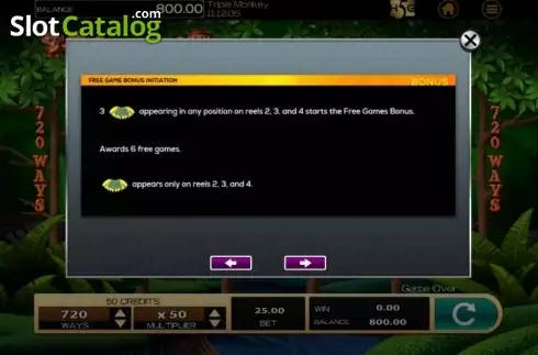 Скрин6. Triple Monkey (High 5 Games) слот