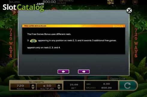 Скрин7. Triple Monkey (High 5 Games) слот