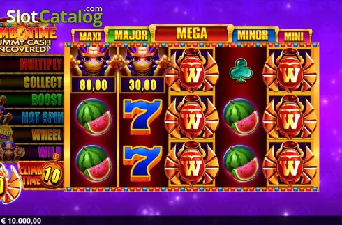 Скрин2. Climb Time Mummy Cash Uncovered слот