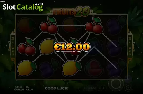 Скрин3. Fruits 20 слот