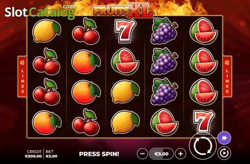 Скрин2. Fruits XL слот