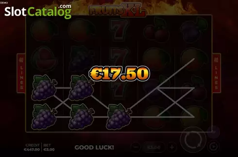 Скрин5. Fruits XL слот