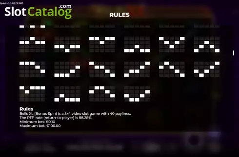 Скрин9. Bells XL Bonus Spin слот