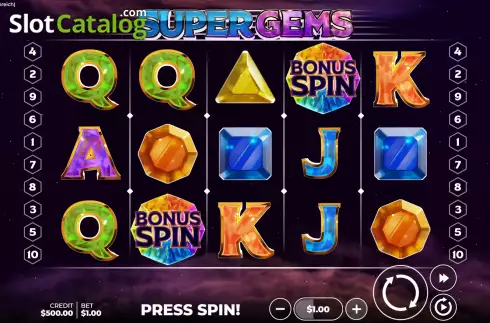 Скрин2. Super Gems (Hölle Games) слот