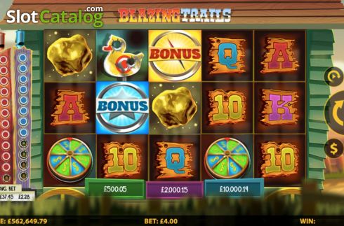 Скрин2. Blazing Trails слот