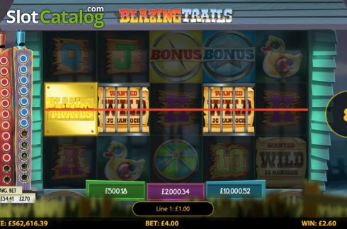 Скрин3. Blazing Trails слот