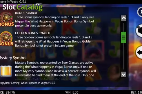 Скрин7. What Happens in Vegas слот
