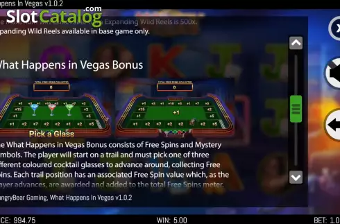 Скрин9. What Happens in Vegas слот