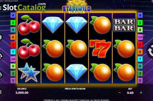 Скрин3. Star Wild Blaster слот