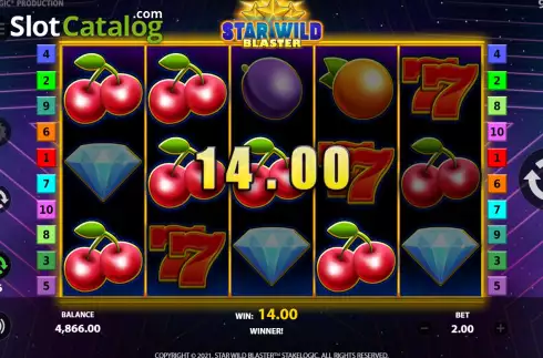 Скрин8. Star Wild Blaster слот
