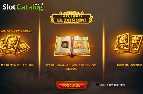 Скрин2. Lost Riches of El Dorado слот