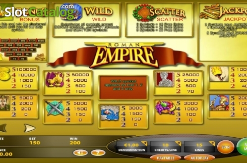 Скрин4. Roman Empire (IGT) слот
