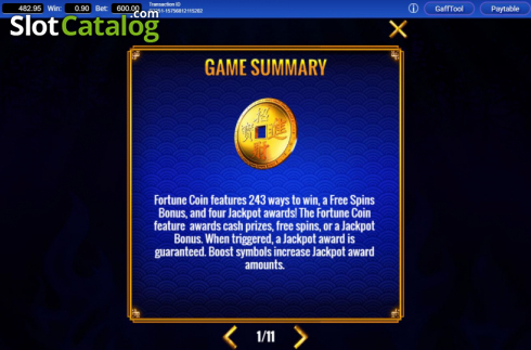 Скрин8. Fortune Coin слот