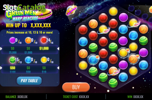 Скрин2. Little Green Men Warp Reactor слот