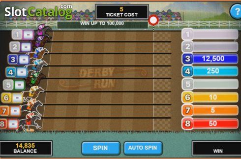 Скрин2. Derby Run слот