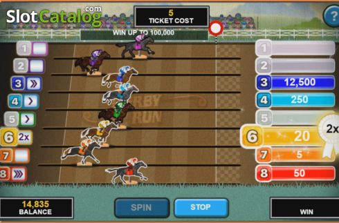 Скрин3. Derby Run слот