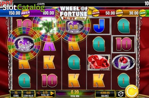 Скрин5. Wheel of Fortune Ruby Riches слот