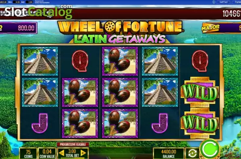 Скрин2. PowerBucks Wheel of Fortune Latin Getaways слот