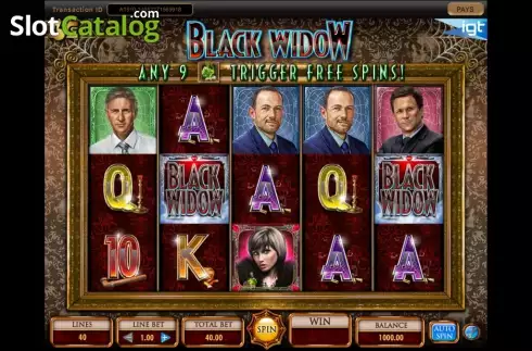 Скрин2. Black Widow (IGT) слот