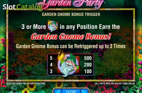 Скрин4. Garden Party слот