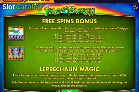 Скрин5. MegaJackpots Isle O'Plenty слот